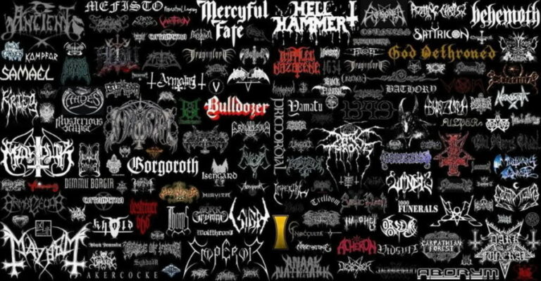 black metal logos