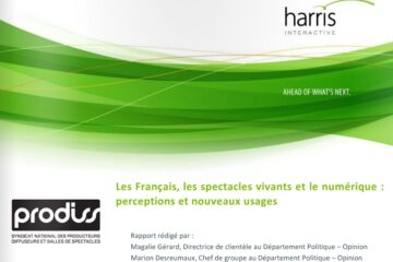 Les Français les spectacles vivants et le numérique