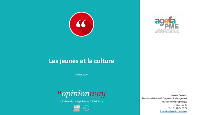 etude les jeunes et la culture
