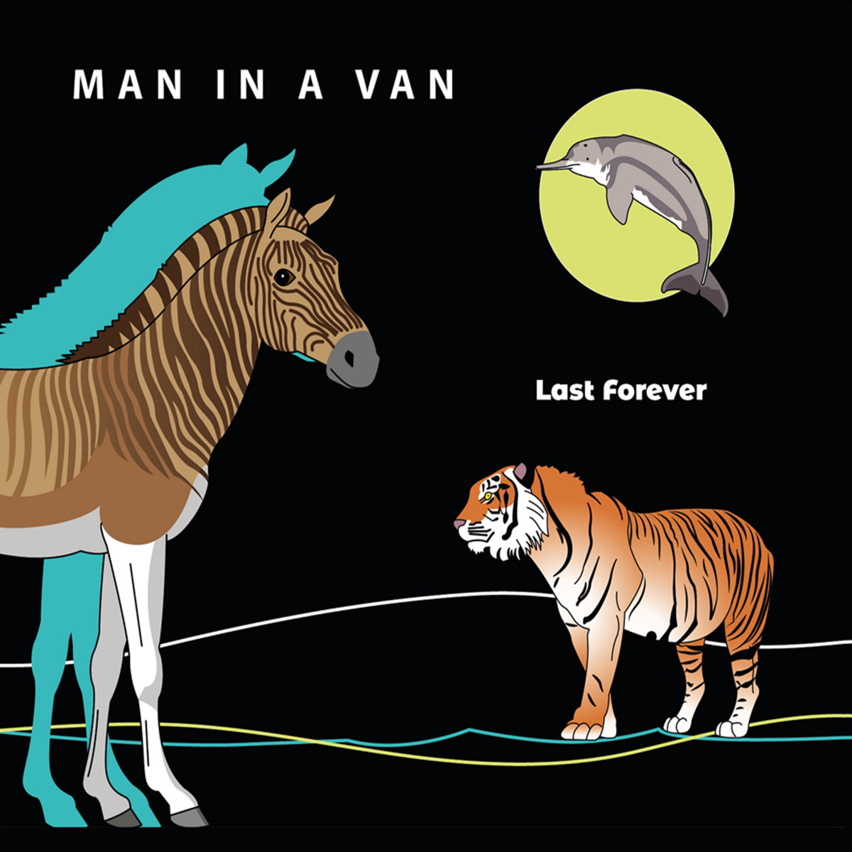 man in a van