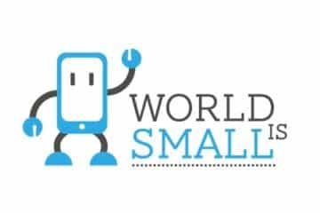 world is small logo
